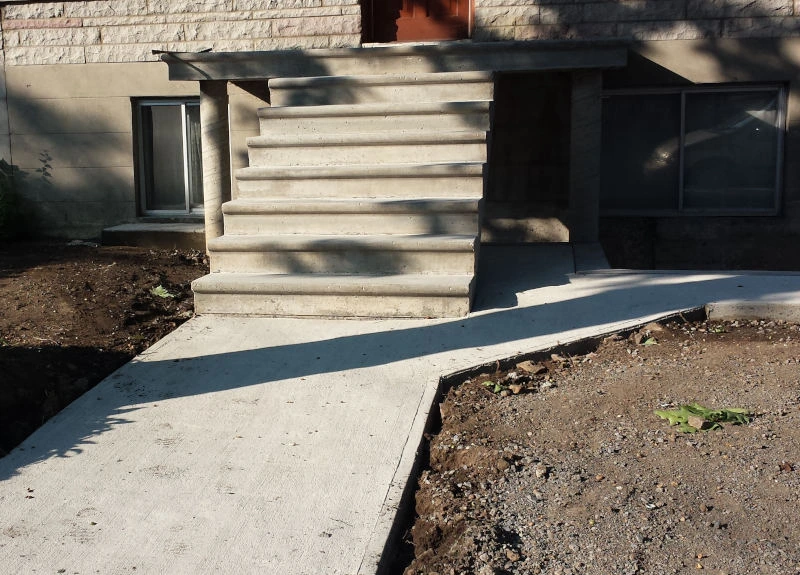 Concrete steps sidewalk
