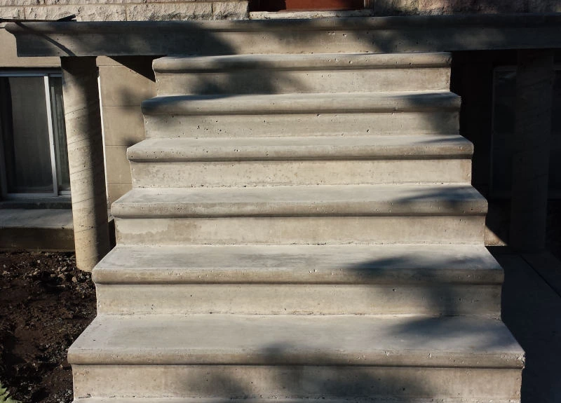 Concrete steps sidewalk